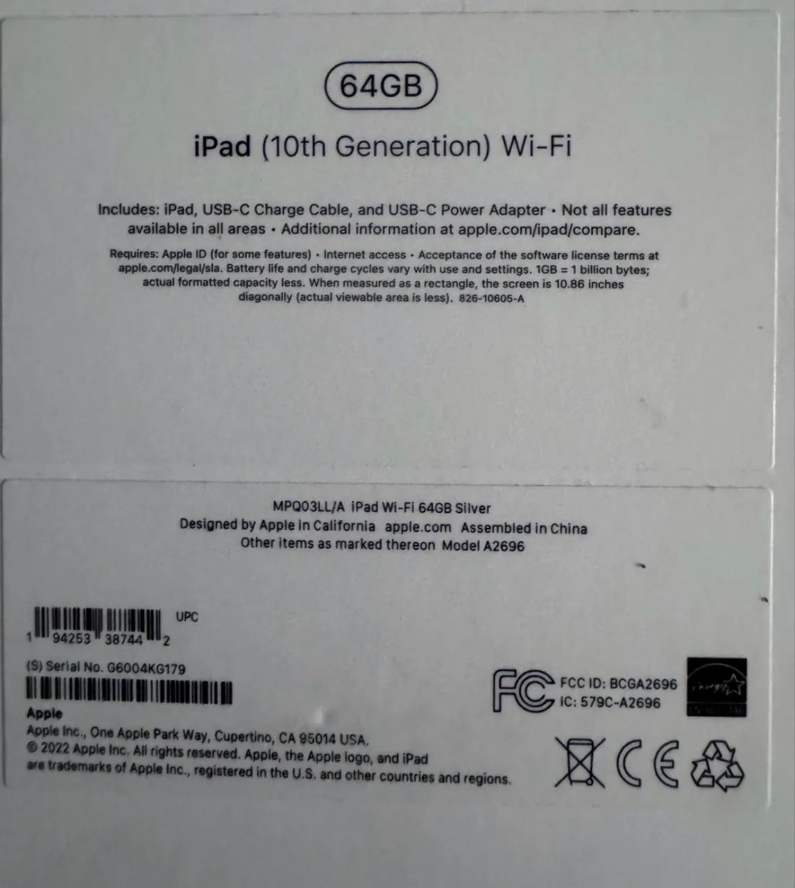 iPad 10 Apple 64GB Prata - Lacrado/Nunca Ativado - Oportunidade - Foto 4