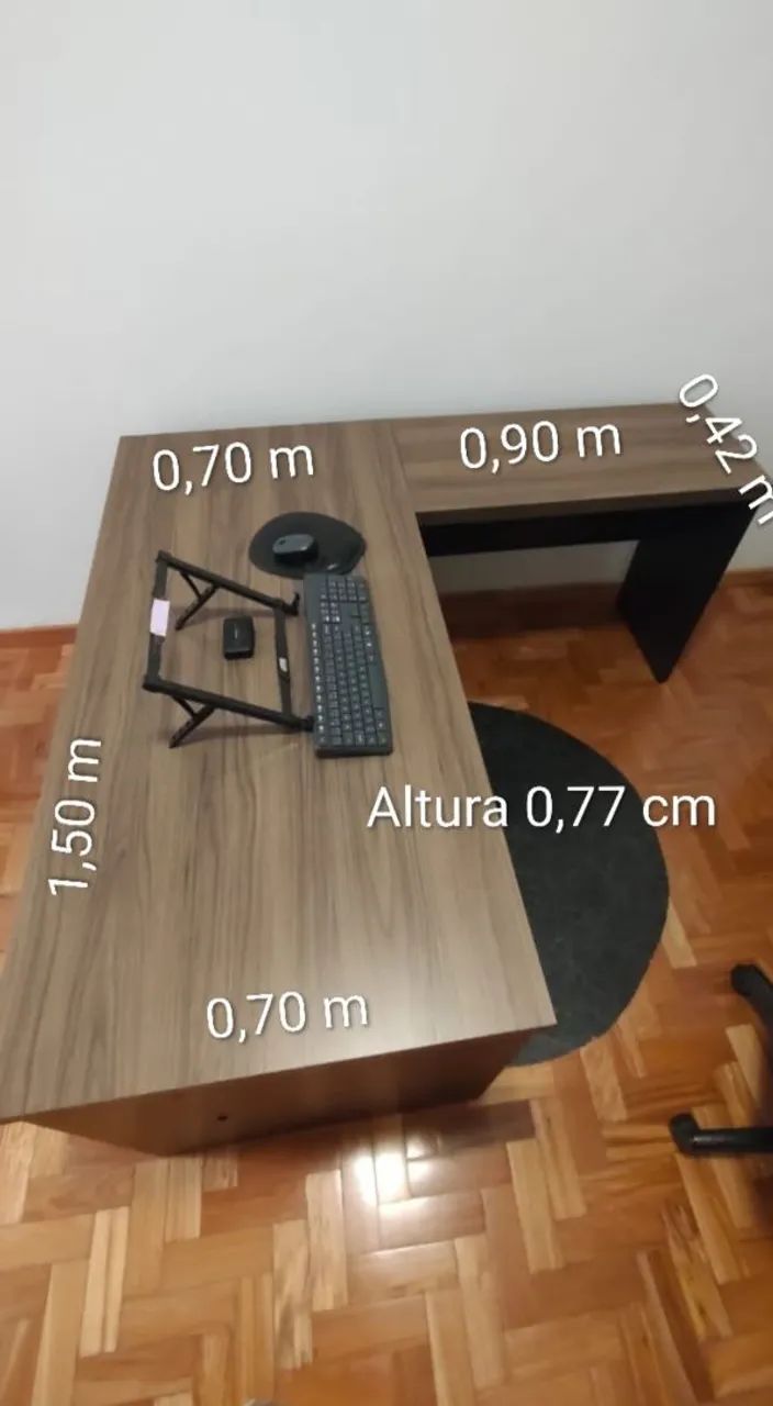 Mesa de escritório em L - Foto 4