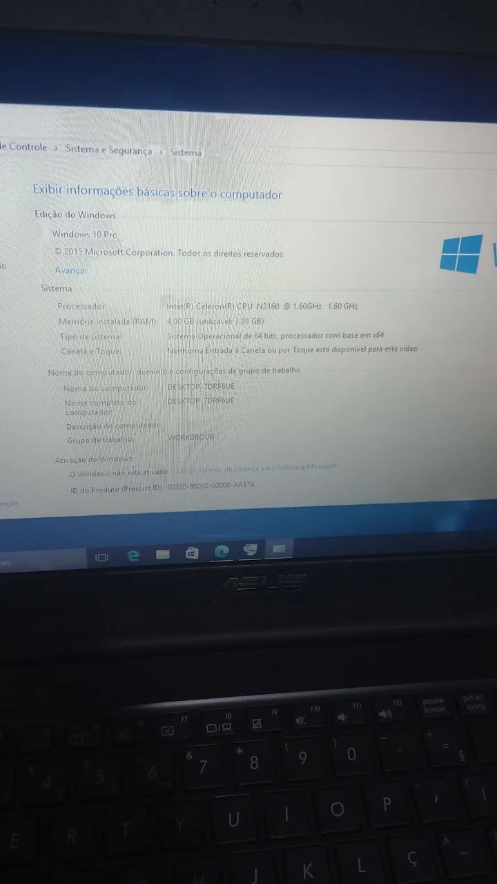 Notebook Asus 