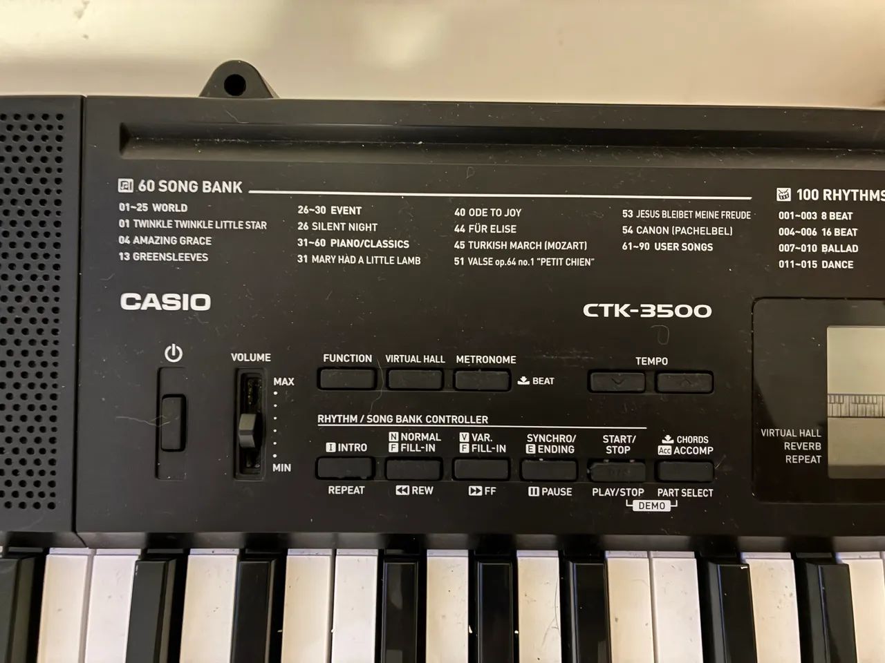 TECLADO MUSICAL CASIO CTK-3500 