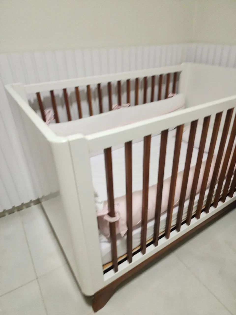 Berço Minicama Sambalelê Branco com Mel Divicar