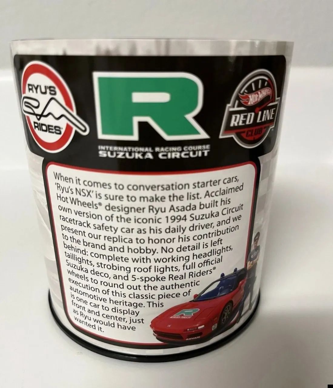 Hot Wheels 2023 Red Line Club Exclusive Ryu Asada?s 1994 NSX - Luzes funcionais - Foto 2