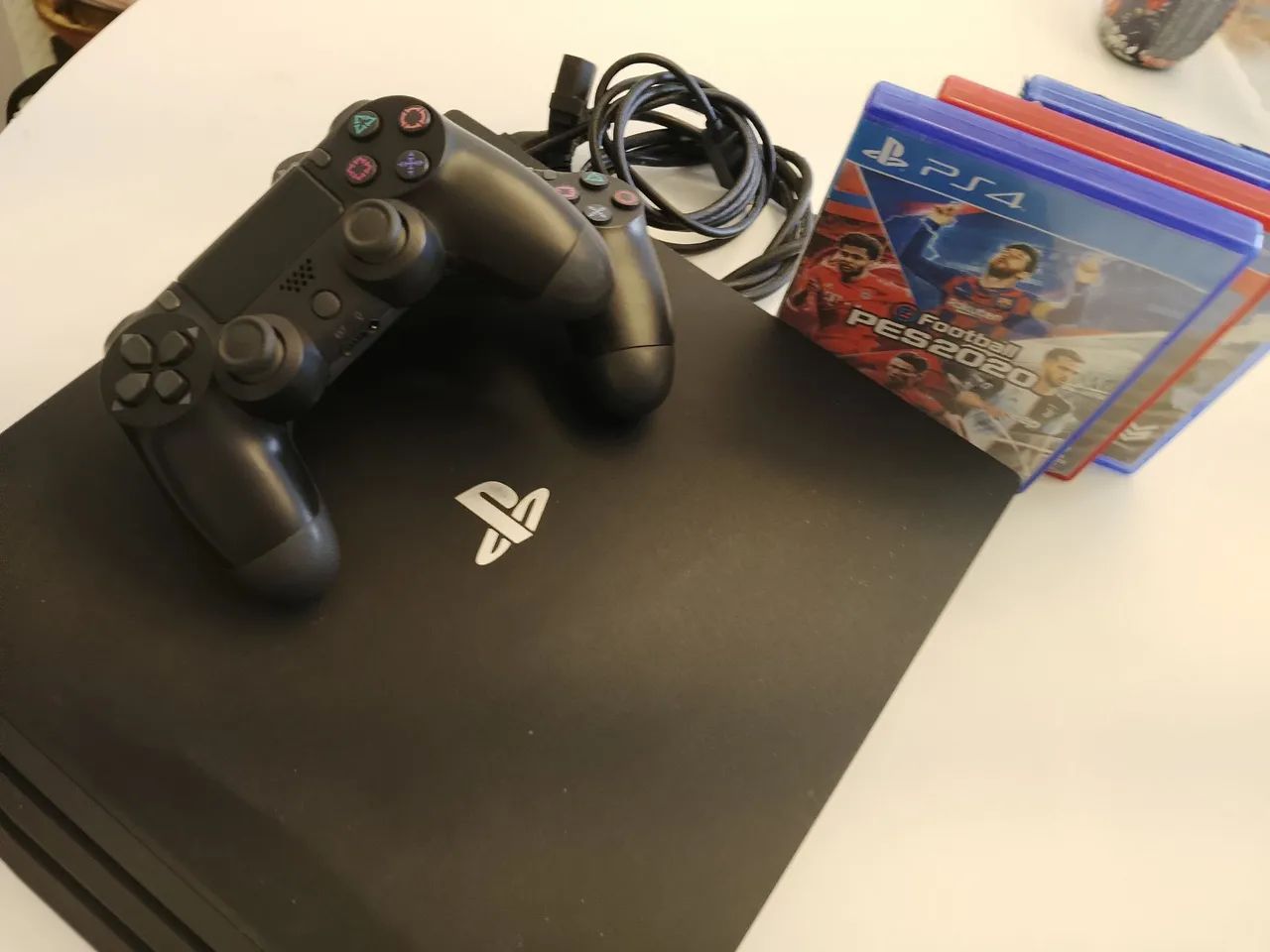 PS4 Pro 2 Tera com Dois Controles e Jogos - Foto 5
