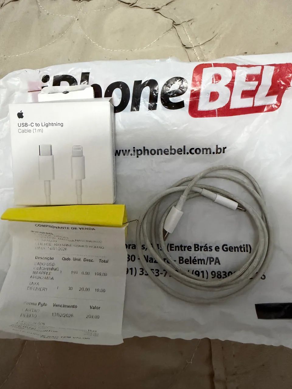 Cabo iPhone para todos os celulares abaixo do 14 ! 