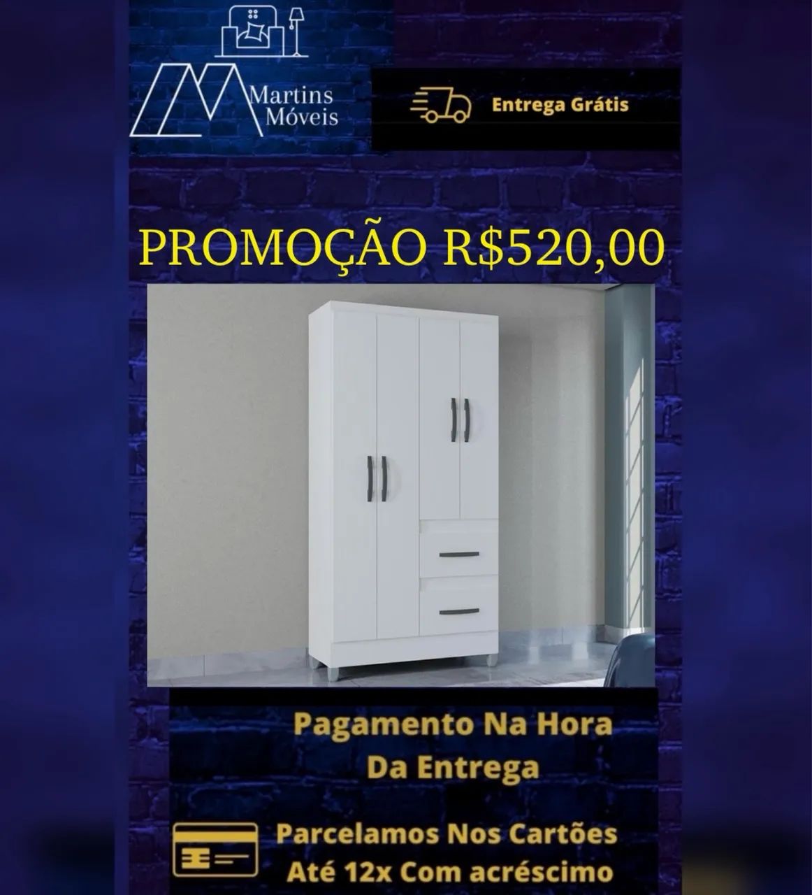 GRANDE PROMOÇÃO GUARDA ROUPA ENTREGA GRÁTIS 