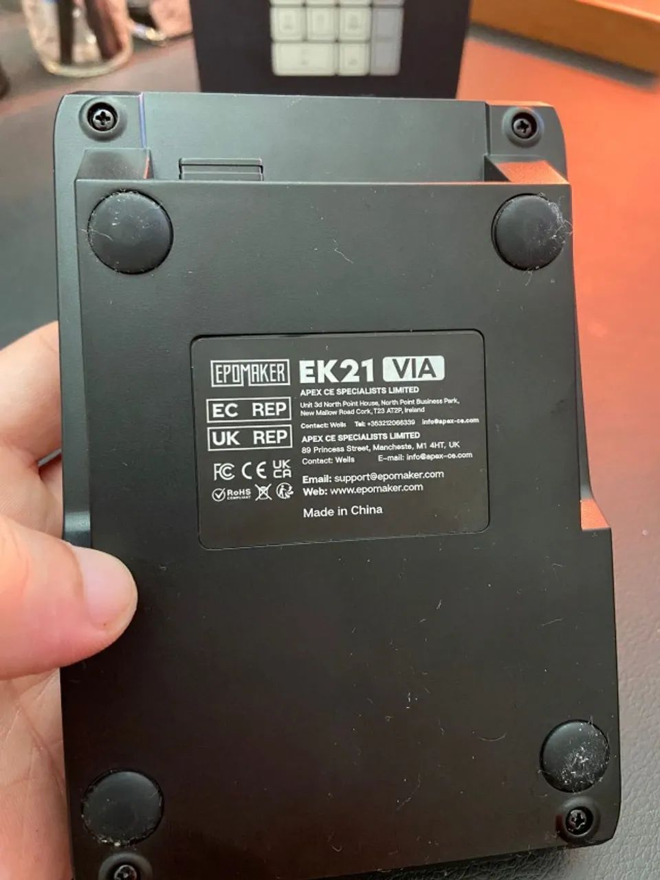 Teclado mecânico numérico EPOMAKER EK21 Triplo Modo e Knob de Alumínio - Foto 5
