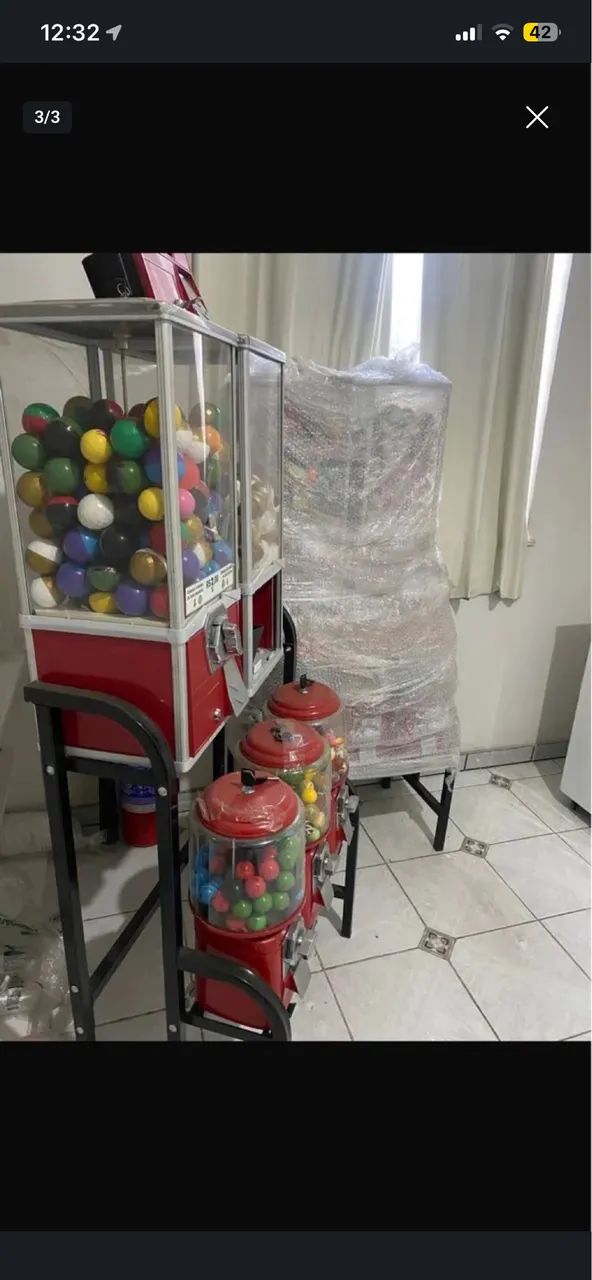 Kit completo 5 máquinas de bolinhas pula pula + produtos  - Foto 2