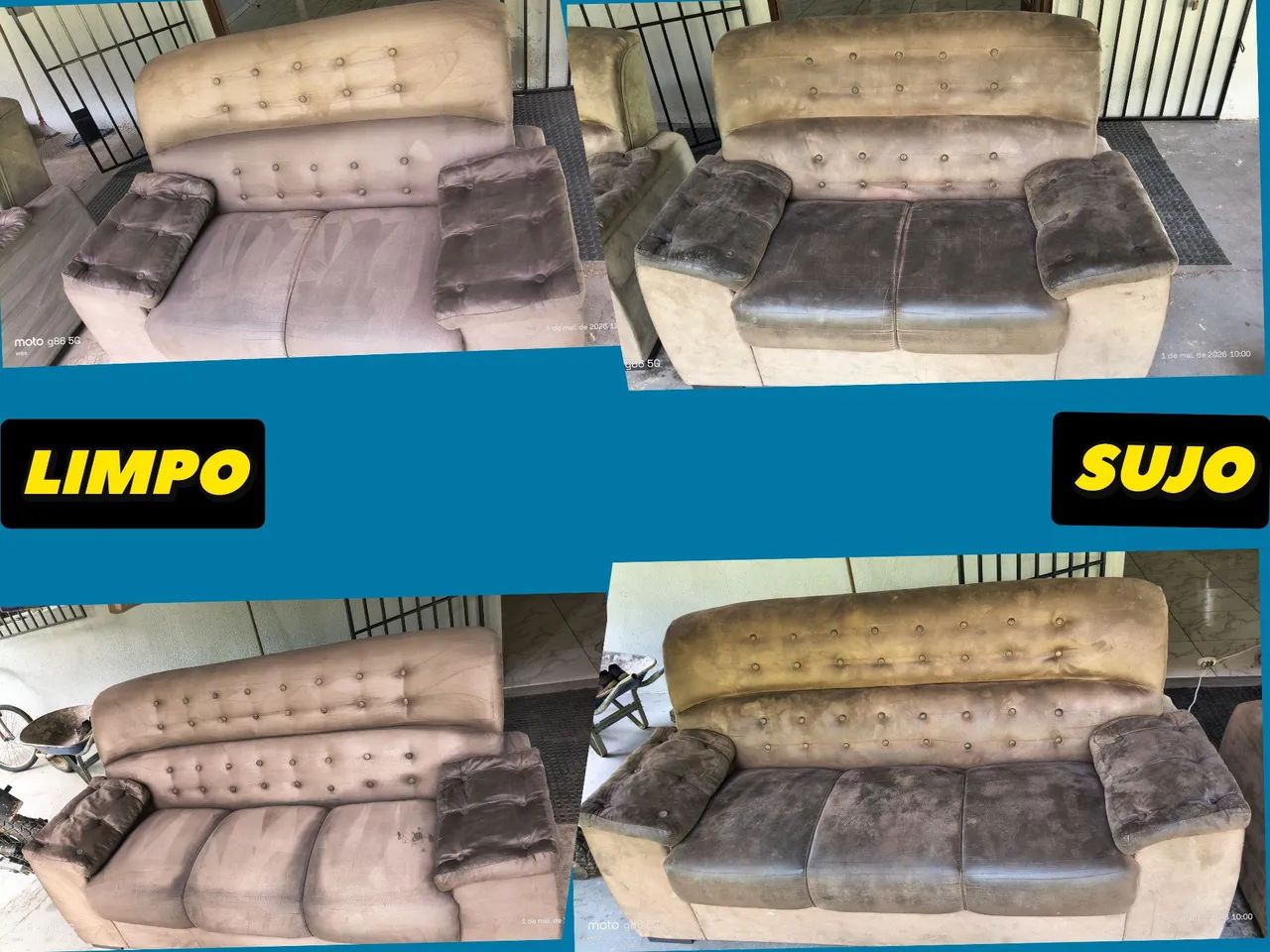 SEU SOFÁ LIMPINHO E CHEIROSO!  - Foto 2