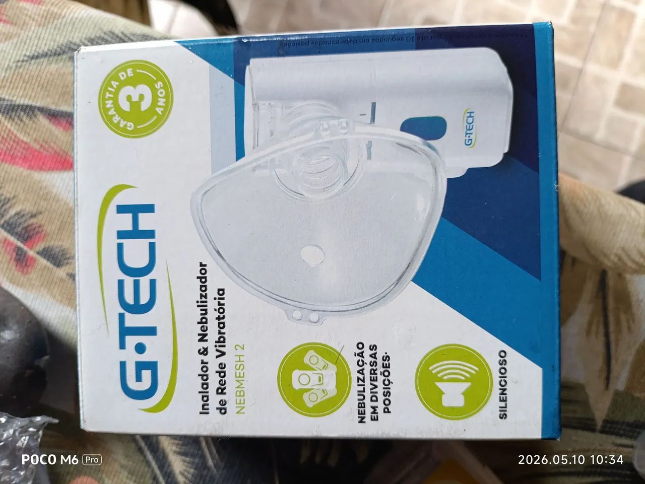 Inalador e nebulizador g-tech
