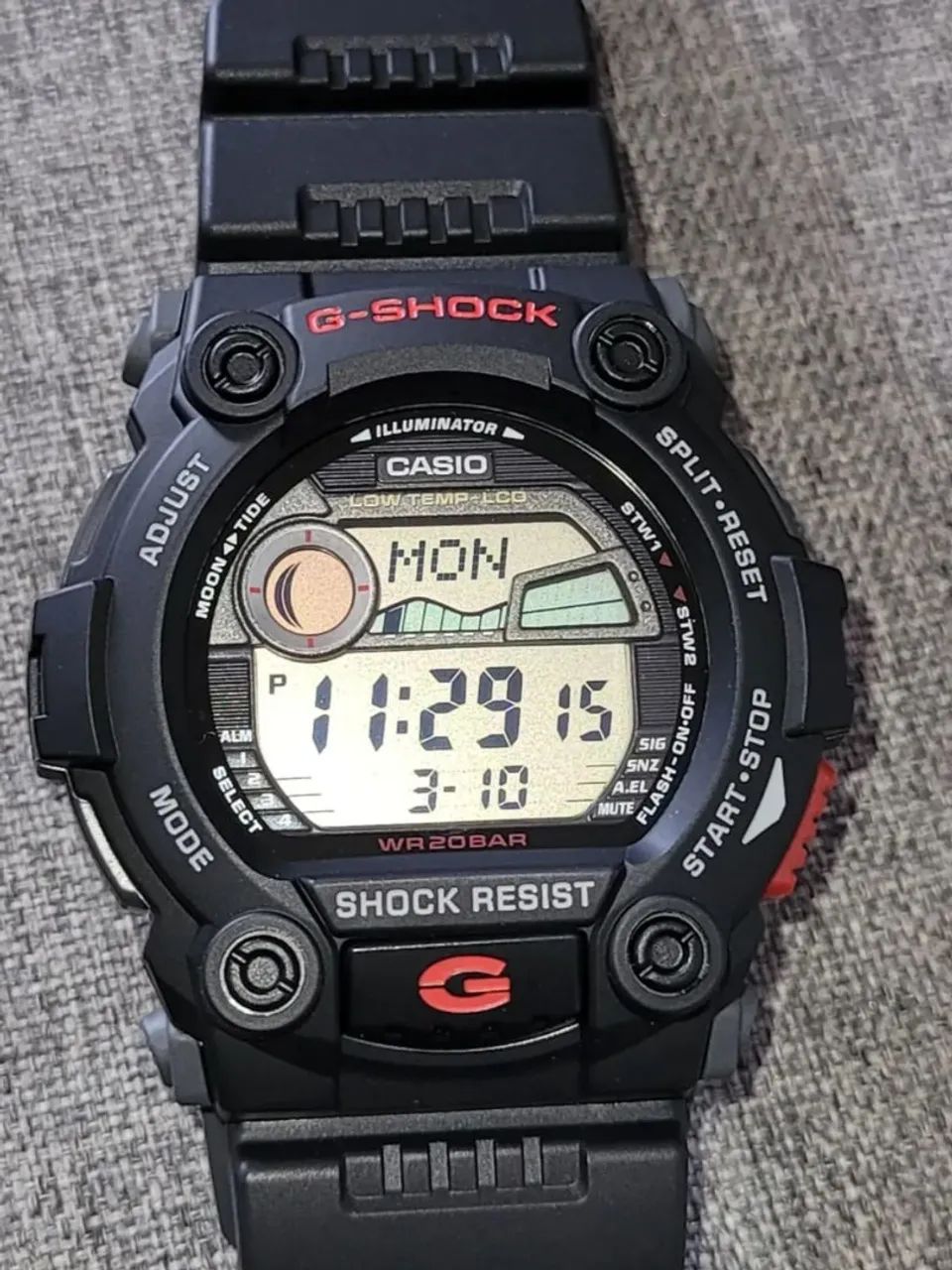 CASIO G-shock Fases da Lua e Maré