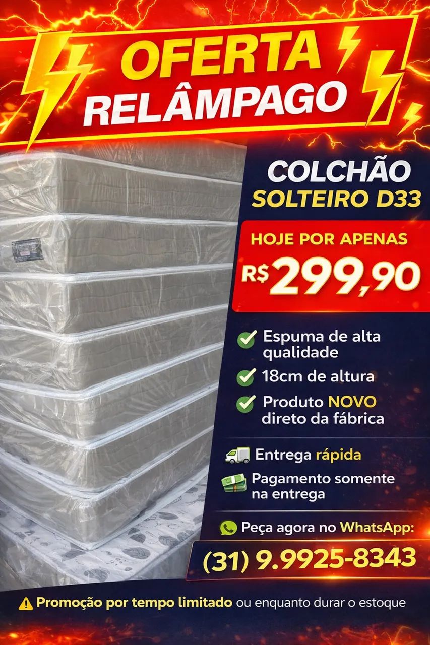 Colchão solteiro D33 18cm - Foto 2