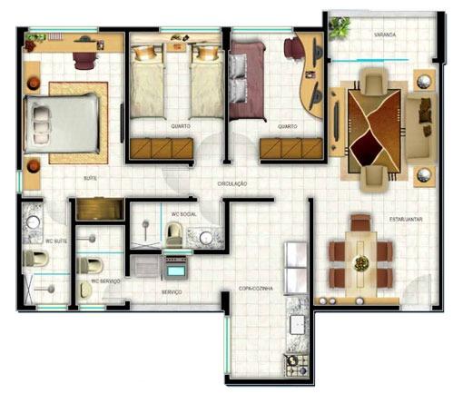 Apartamento 3 quartos (3/4) com suíte, 86,5m² , 2 vagas, Residencial Lélia - Foto 2