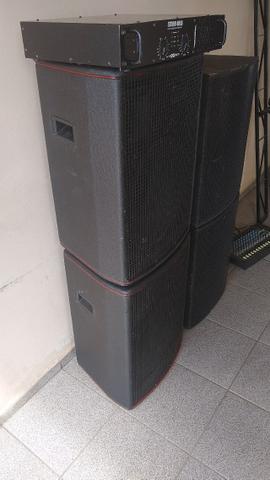 Caixas de som + Amplificador - Foto 2