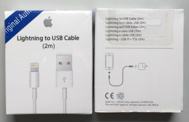 Cabo Lightning USB iPhone 5 e 6 com 2 Metros Novo na Caixa