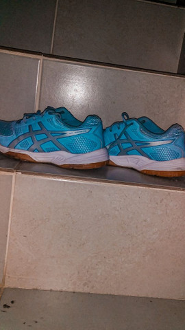 tenis asics azul bebe