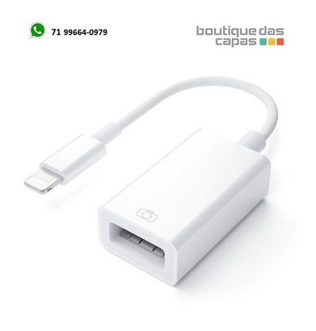 Cabo otg usb para ios iphone 5 a 12 ipad le-0158 - Foto 3