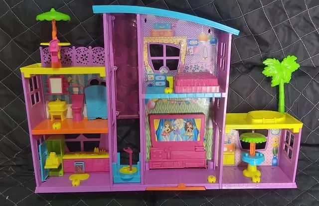 Playset - Polly Pocket - Bolo de Aniversário com Surpresas