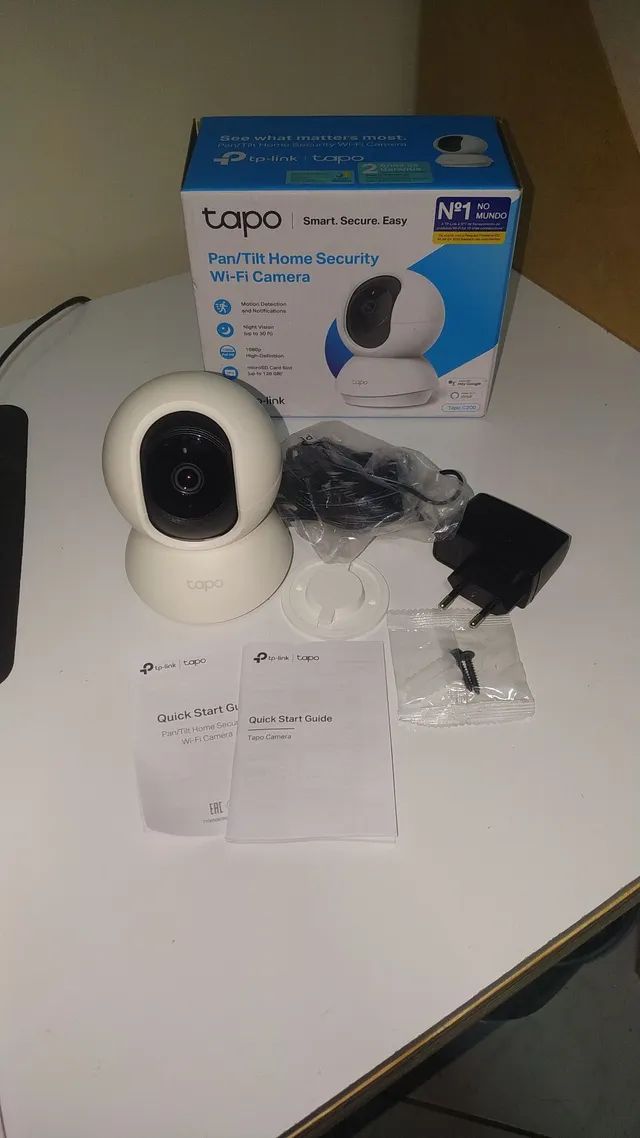 Tapo C200, Câmera de Segurança Wi-Fi Interna 360º 1080p Full HD