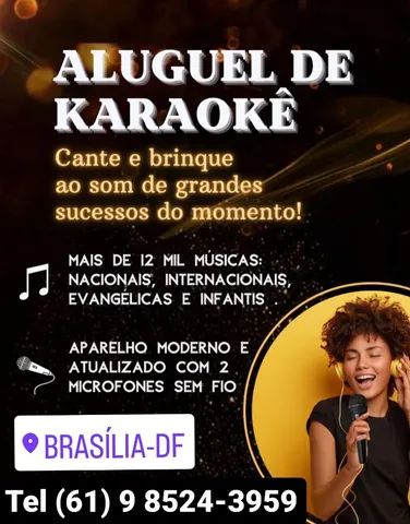 Karaokê moderno e atualizado para o seu evento. 