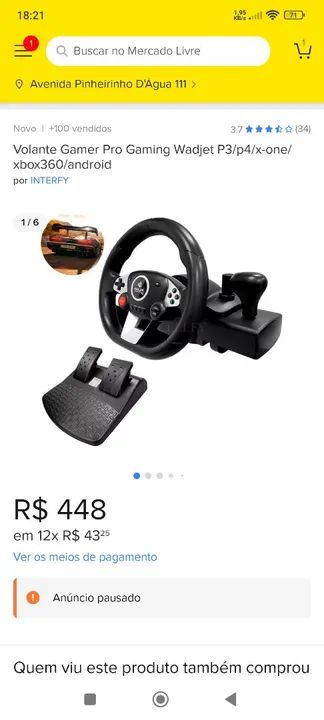 Volante para Consoles KNUP - Gamer - Foto 2