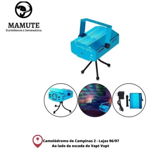 Mini Projetor Led Canhão Laser Com Efeitos Festas