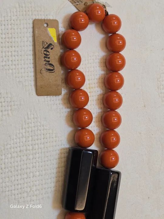 Colar Avilla, da SouQ, cor laranja - Foto 5