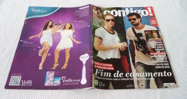 Revista Contigo 12 Fevereiro 2015 Capa Paolla Oliveira & Joaquim Lopes. Para Colecionador