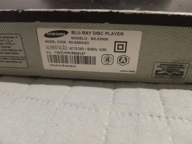 Bluray 3d Samsung Bd-e5500 Funcionando (Com Controle)