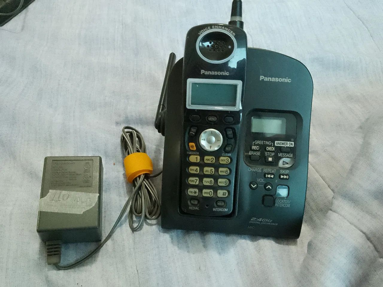 Telefone sem fio Panasonic com secretária 110 v