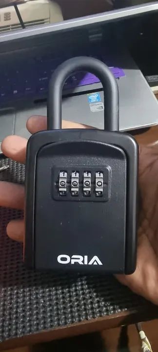 Cadeado Cofre Surf Lock Segredo Chaves Casa Haste Fixa Preto - Foto 6