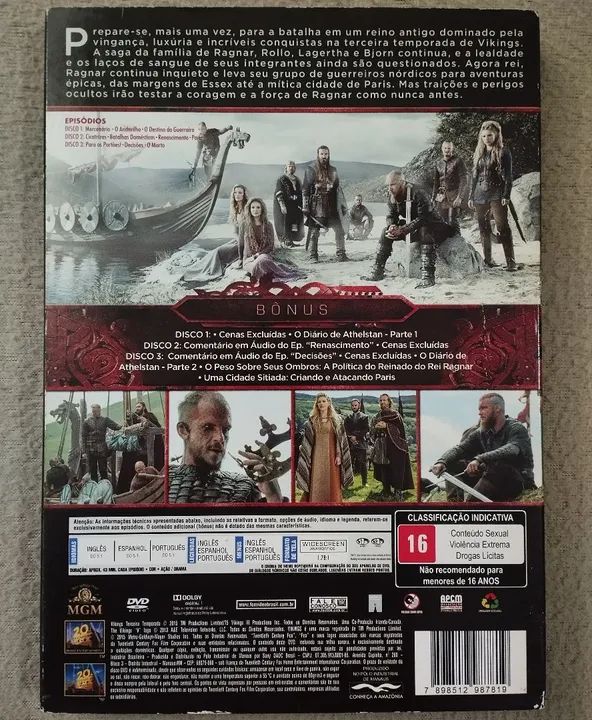 Vikings - Terceira Temporada Completa - DVD  - Foto 2