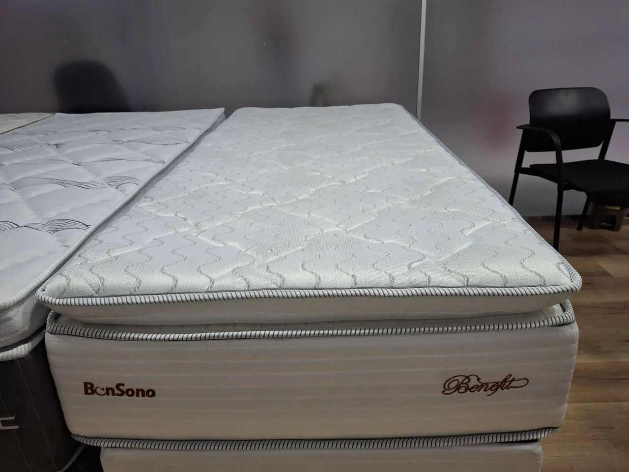 Colchão solteiro bon sono molas ensacadas com pilow top 