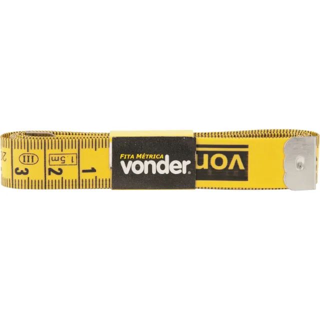 Fita métrica em fibra de vidro para medição 1,5 m - Vonder