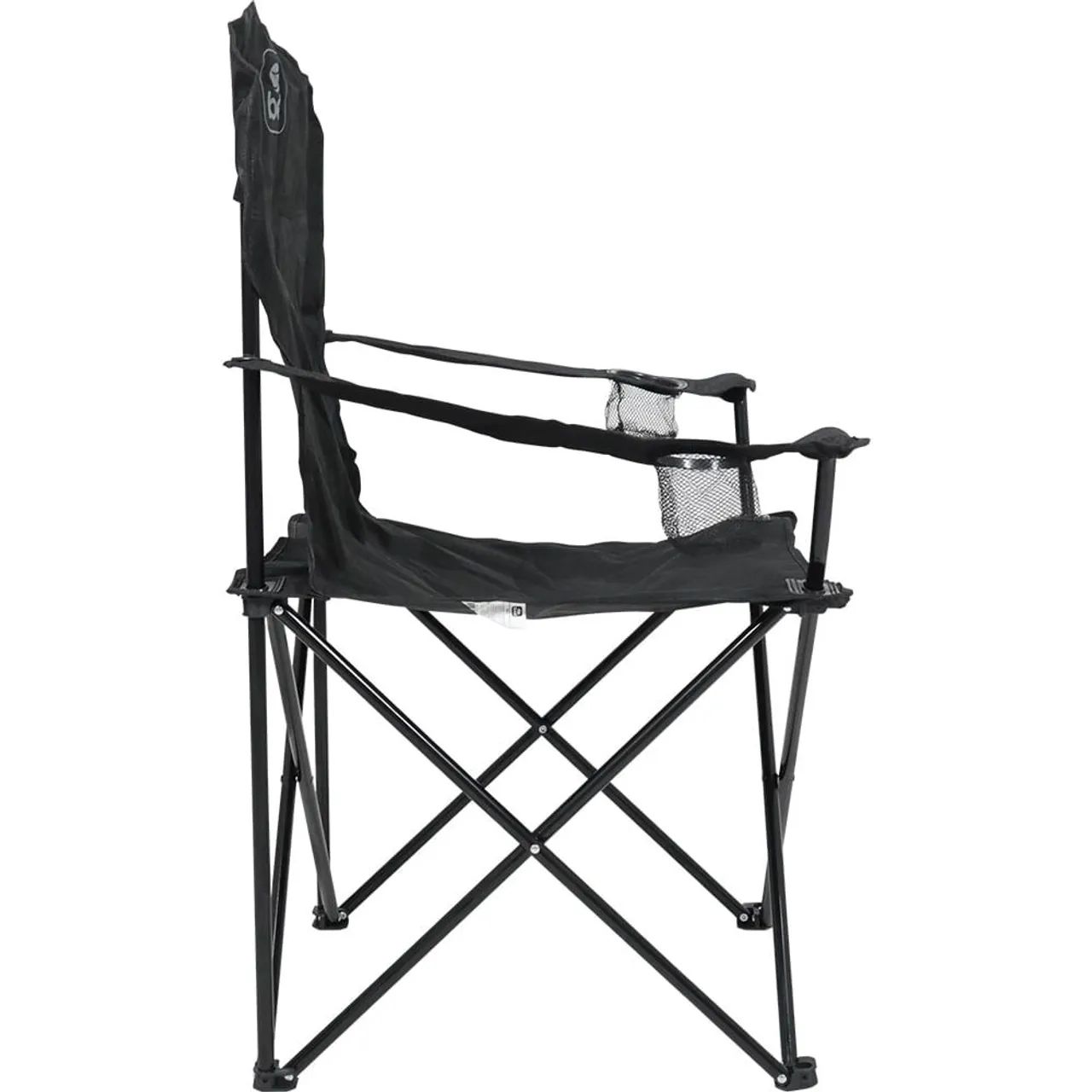 Cadeira de Camping Dobrável Araguaia Confort Max 150Kg Preta Bel (PRONTA ENTREGA) - Foto 3