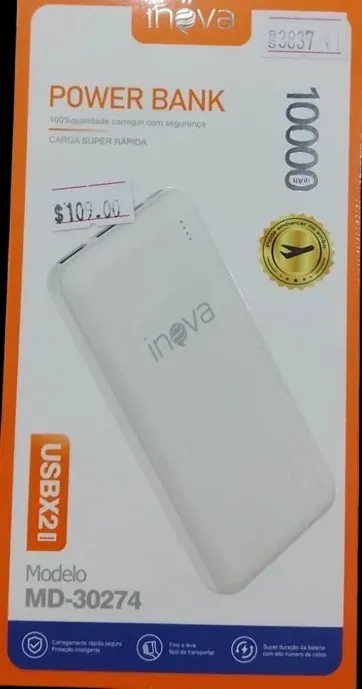 Power Bank 10000mAh Inova MD 30274 Loja Coimbra Computadores Entregamos