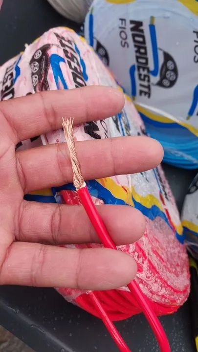 Fio Elétrico 4,0mm 4mm 100m 60 filamentos - Novo - Foto 3