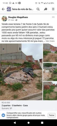 Captação de Terreno a venda na Rua Antônia Bezerra Fernandes, Jardim dos Ipês, Sumaré, SP