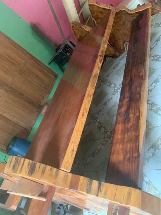 Mesa madeira de lei. - Foto 2