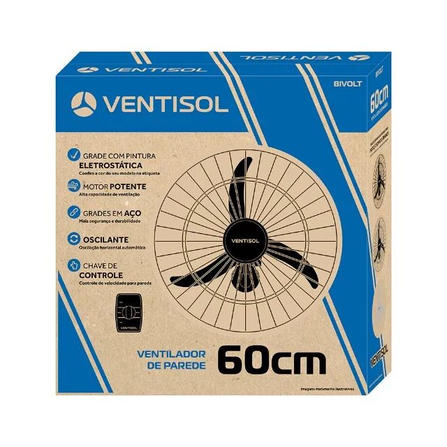 Ventilador Osc Parede 60cm