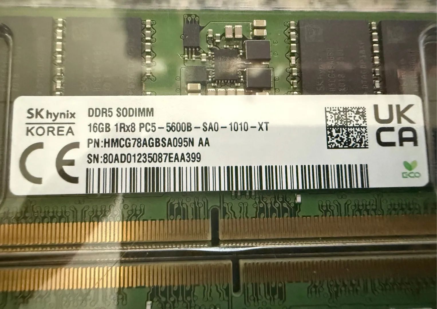 Memória 2x 16gb SODIMM DDR5 5600mhz Kit com 32gb - Foto 2