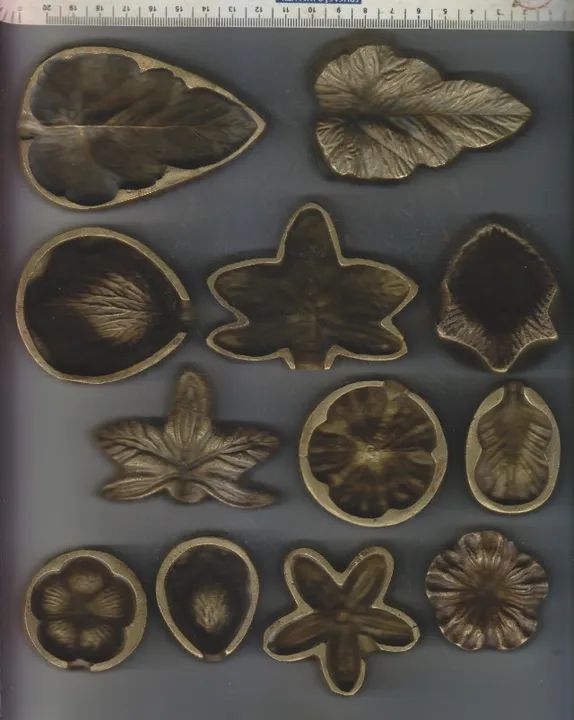 frisadores de bronze jogo com 19 peças de bronze maciço artesanato eva - Foto 2