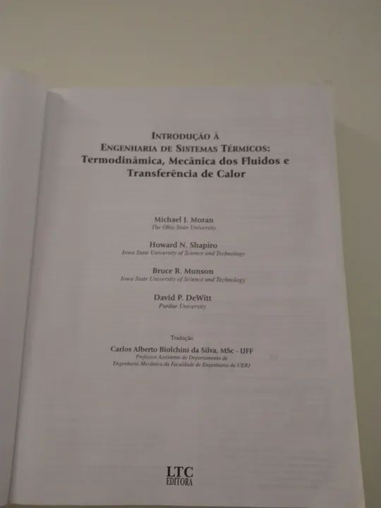 Livro Introdução à Engenharia de Sistemas Térmicos - Foto 2