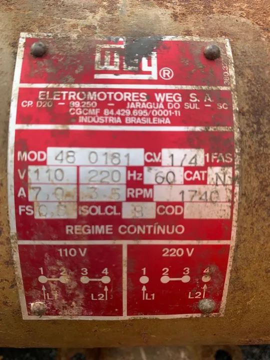 Motor Hidráulico  elétrico usado  - Foto 3