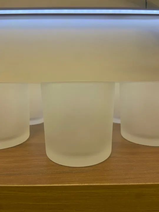 9 Copos de Vidro Fosco - Foto 6