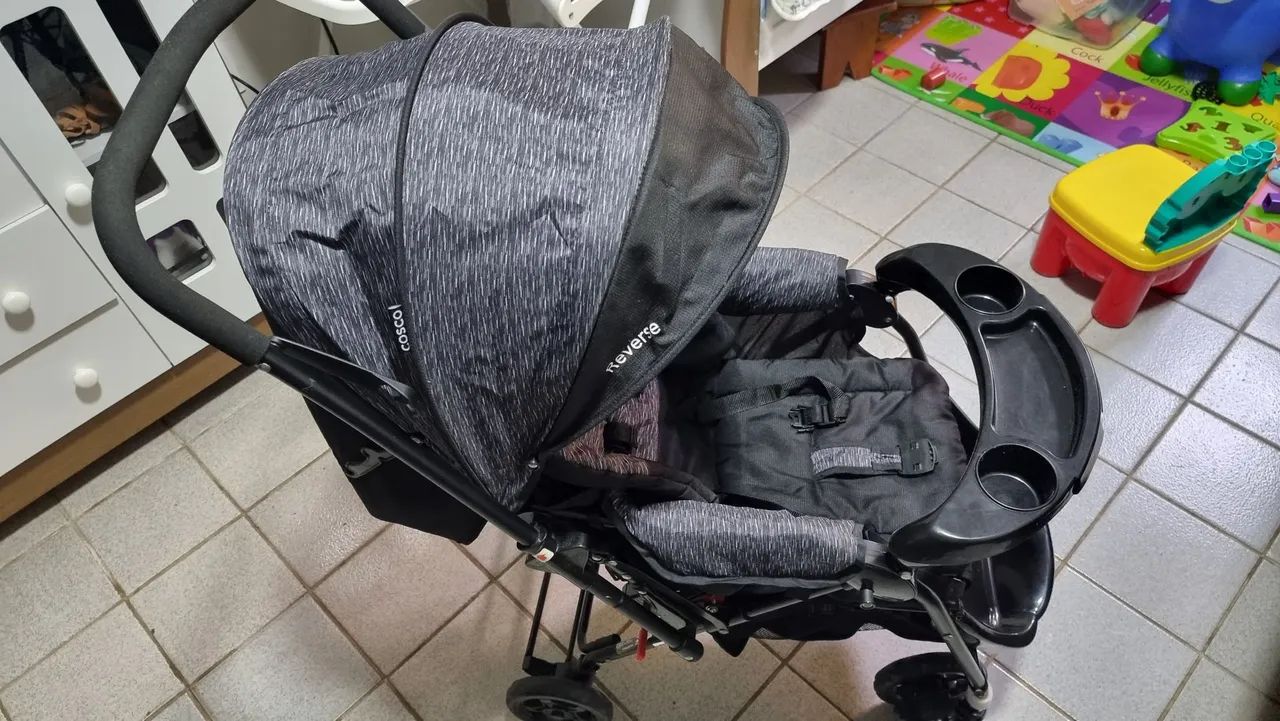 Carrinho de Bebê Reverse Cosco Preto - Foto 2