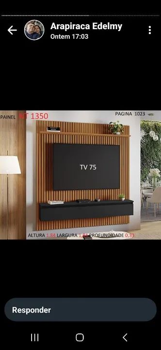 Painel para TV 75 polegadas - Novo417563273038417920