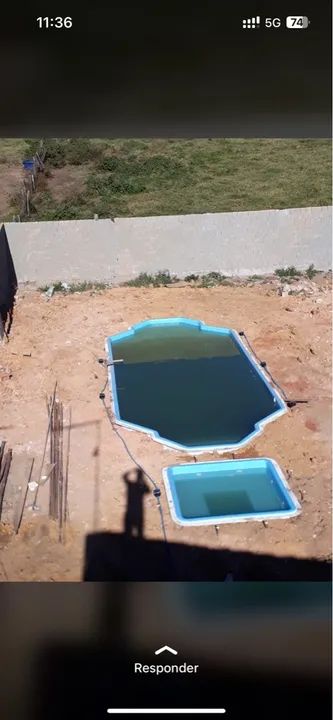 Piscina de fibra + Spar mais infantil 