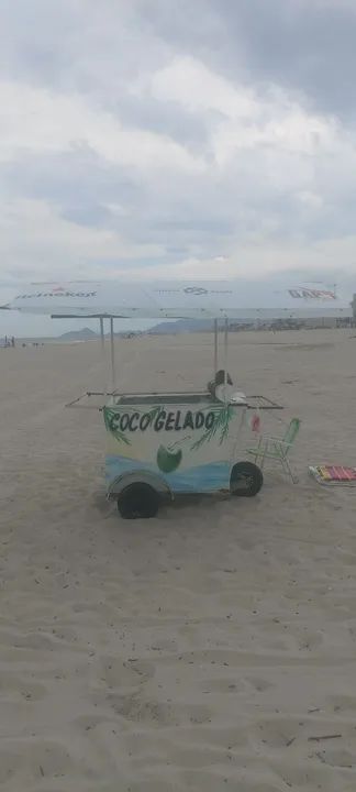 Carrinho de Coco Gelado - Praia