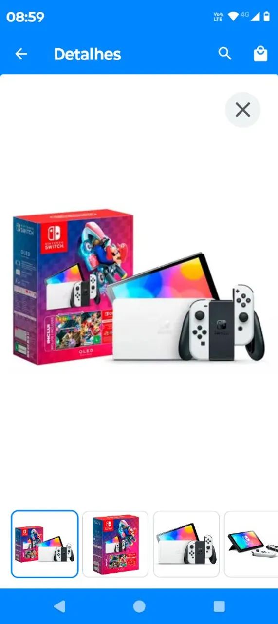 Nintendo Switch OLED com Jogo