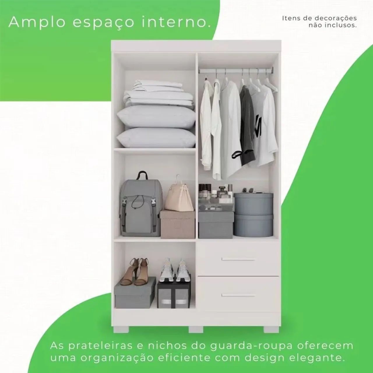 Guarda-Roupa Solteiro 4 portas Estrela rf43 - Foto 3